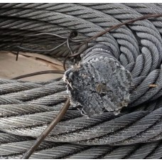 Канат стальной двойной круглопрядный левой свивки фото