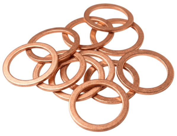 Кольцо медное для экскаваторов М1 36х42х2 мм DIN 7603 фото