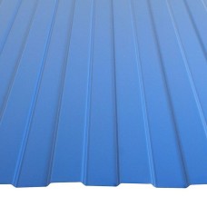 Профнастил стальной стеновой односторонний волна гладкий пастельно-синий фото
