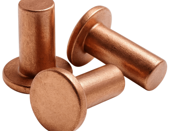 Заклепка медная полукруглая пустотелая МТ 1,6х8 мм ГОСТ 12639-80 фото