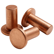 Заклепка медная потайная пустотелая фото